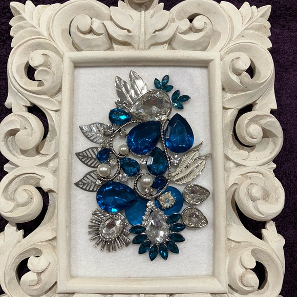 JEWELRY ART COLLAGE IN 3/D. HANDMADE UNIQUE DAZZLING COLORS - Picture 14 of 14